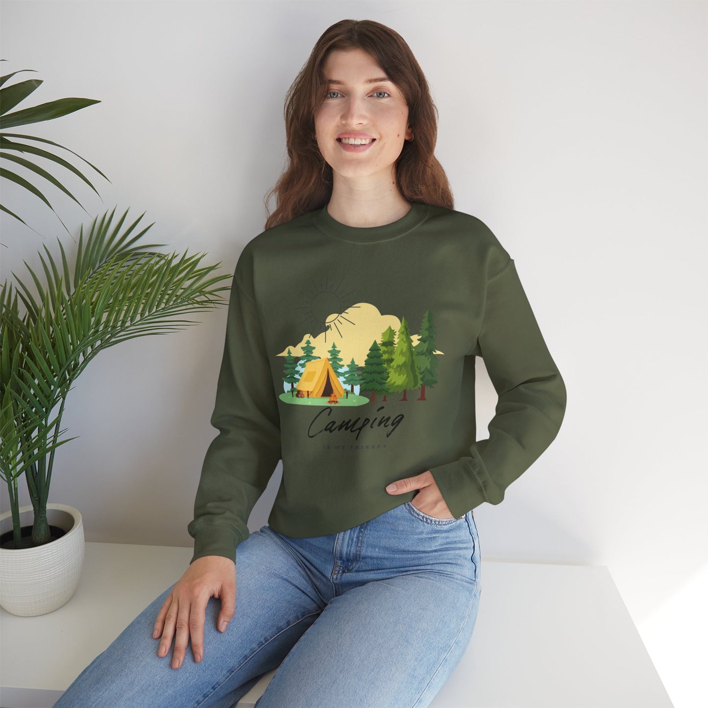 Camping is My Therapy Sweatshirt