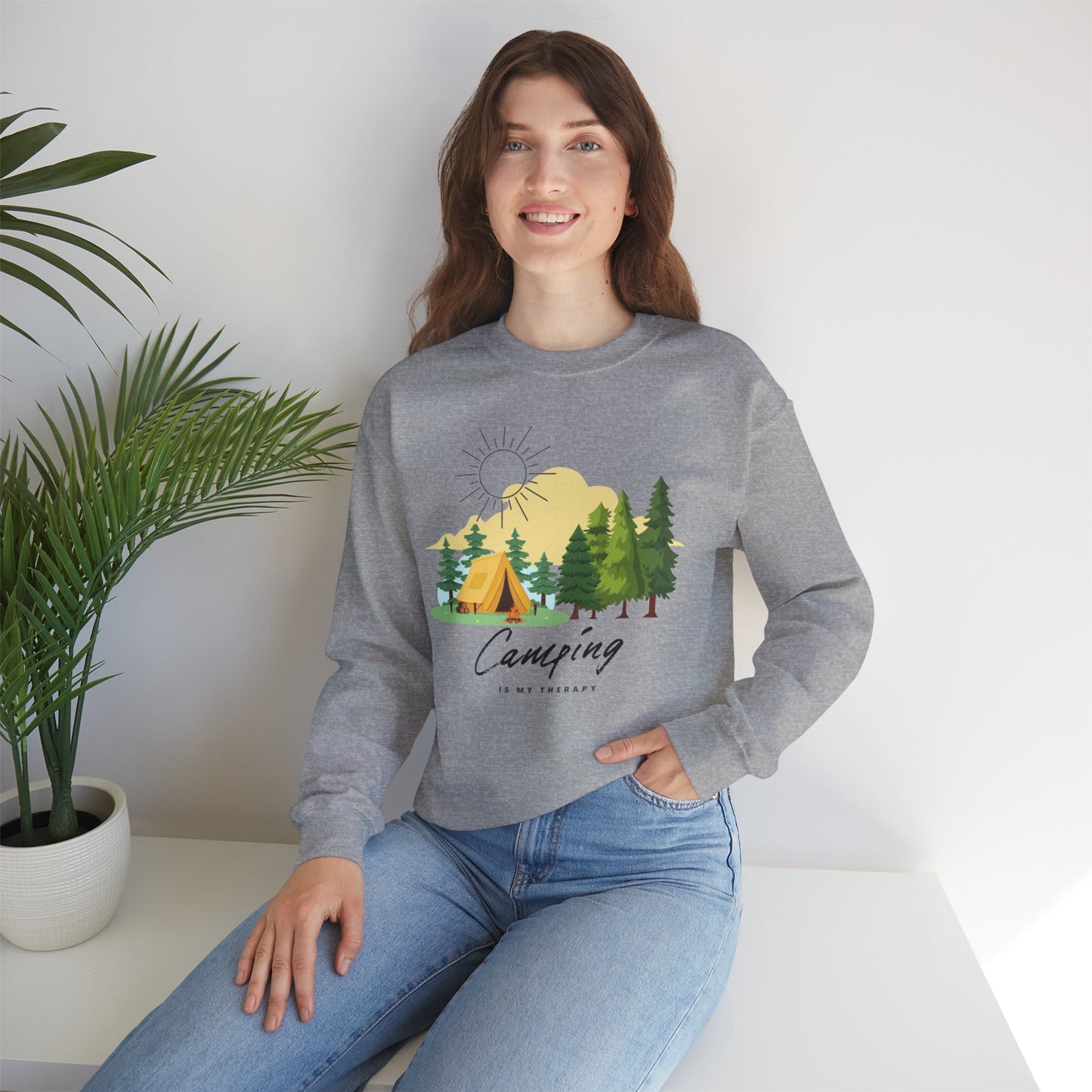 Camping is My Therapy Sweatshirt