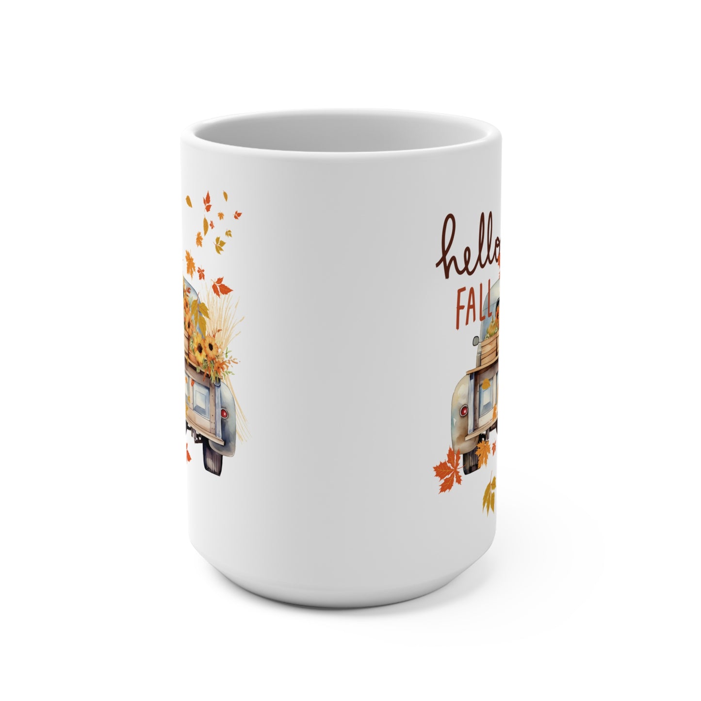 Fall Gift Mug 15oz, Hello Fall Mug, Fall Mug